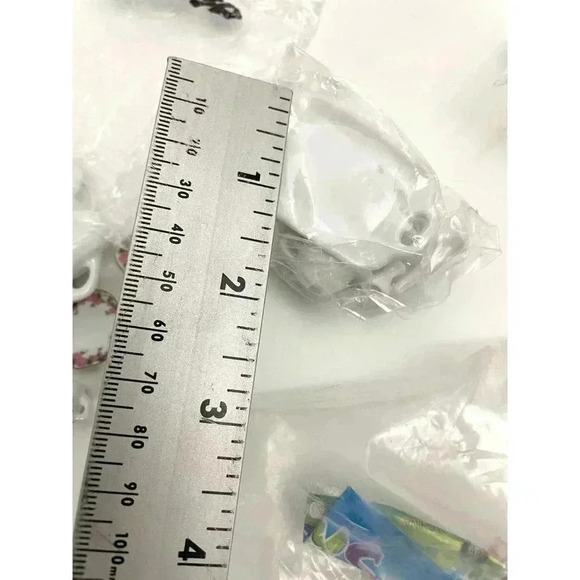 Lot of 8 Miniature Dollhouse Tea Serving Set Tiny Plates Cups Glasses - Picture 14 of 16